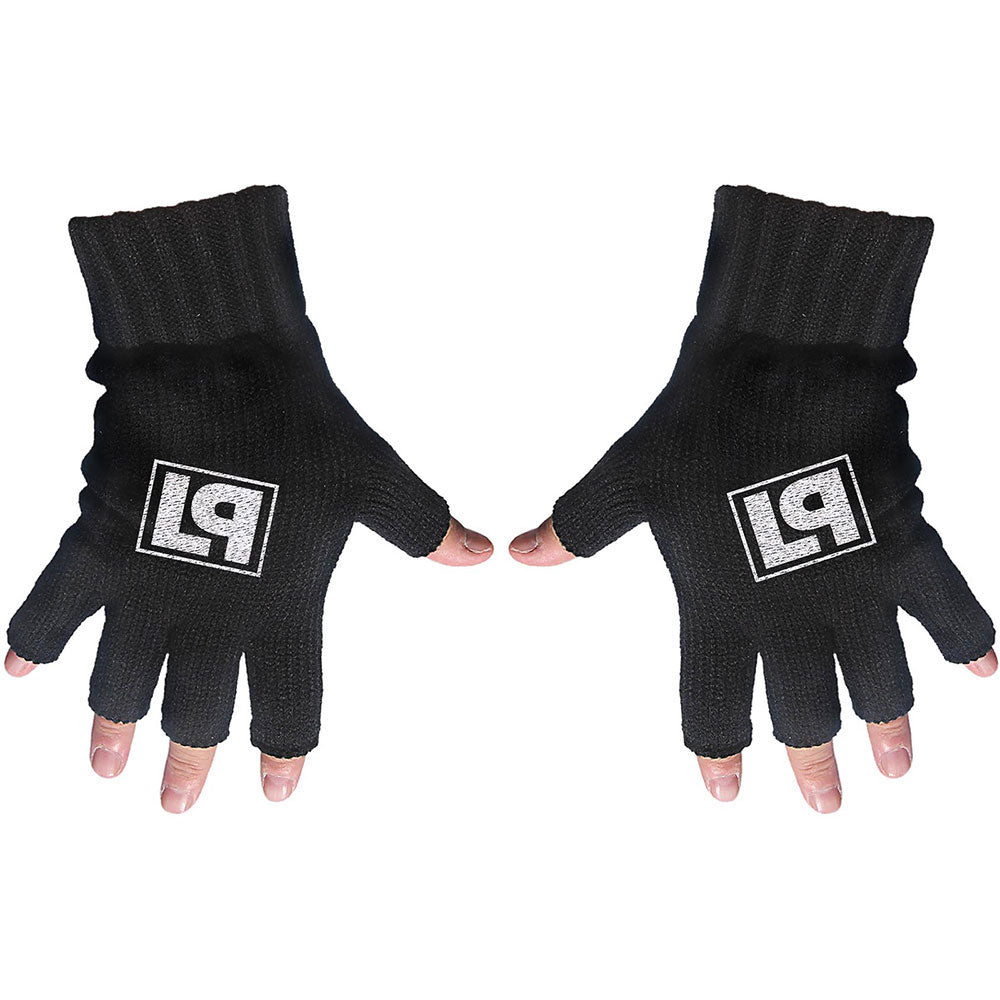Linkin Park Lp Logo Knit Gloves Front