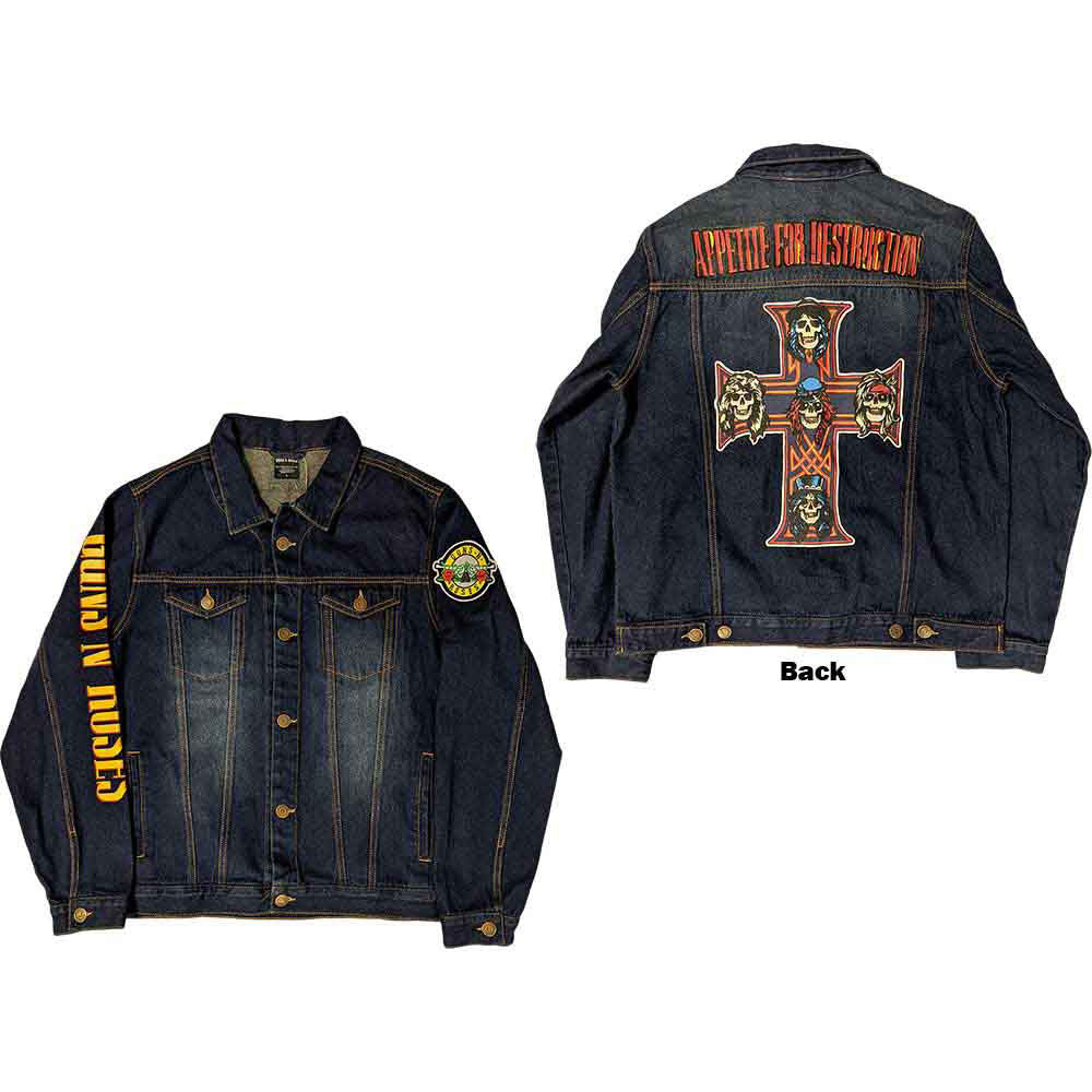 Guns N Roses Appetite For Destruction Denim Jacket Front