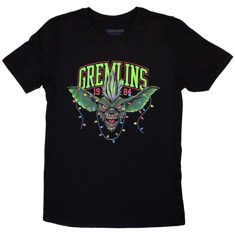 Gremlins Stripe 1984 Xmas Lights T-shirt Front