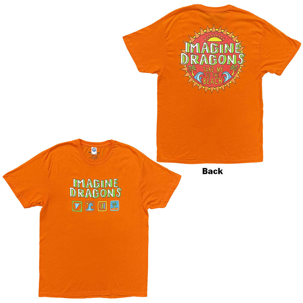 Imagine Dragons Take Me To The Beach T-shirt Front
