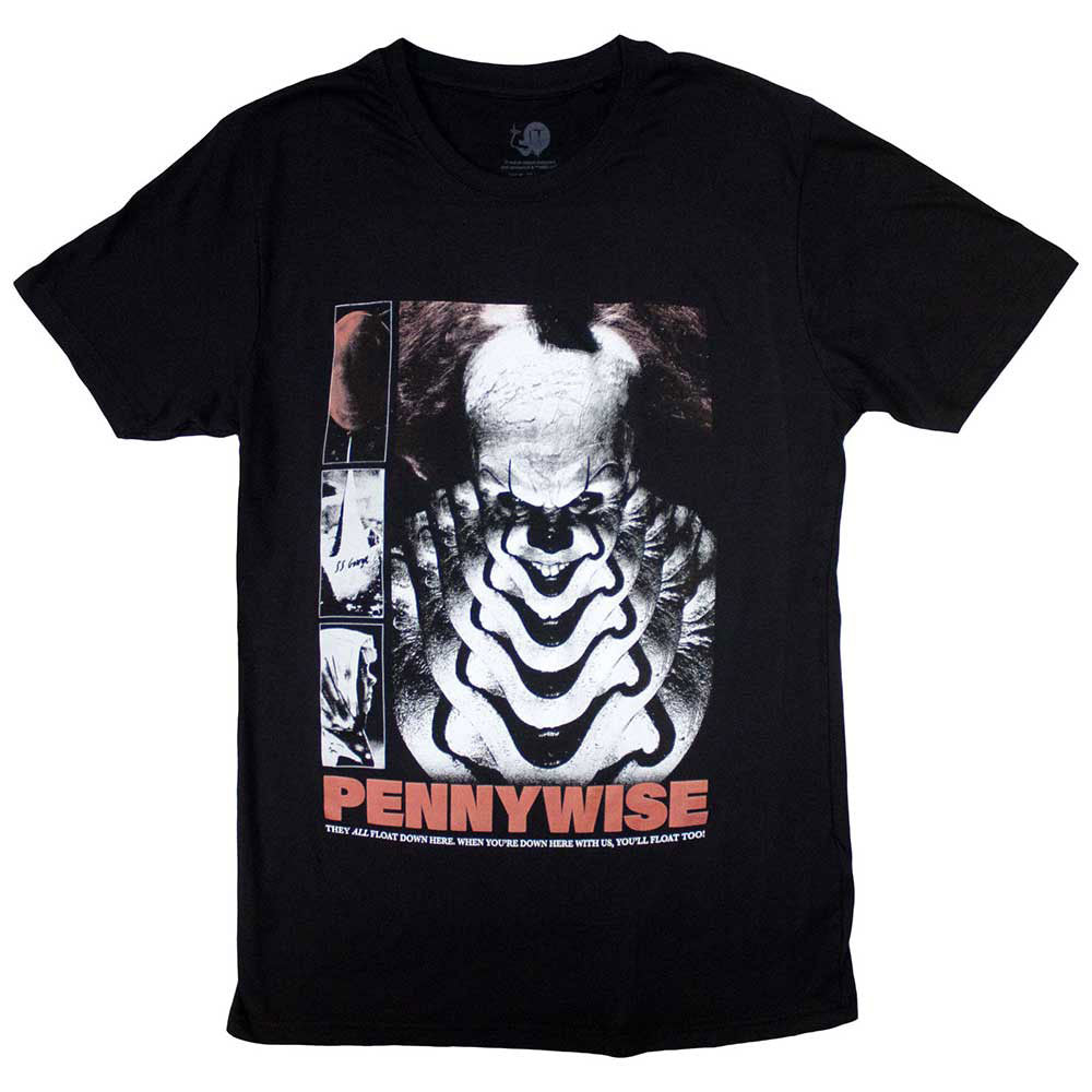 IT Pennywise You'll Never Float Too T-shirt Front