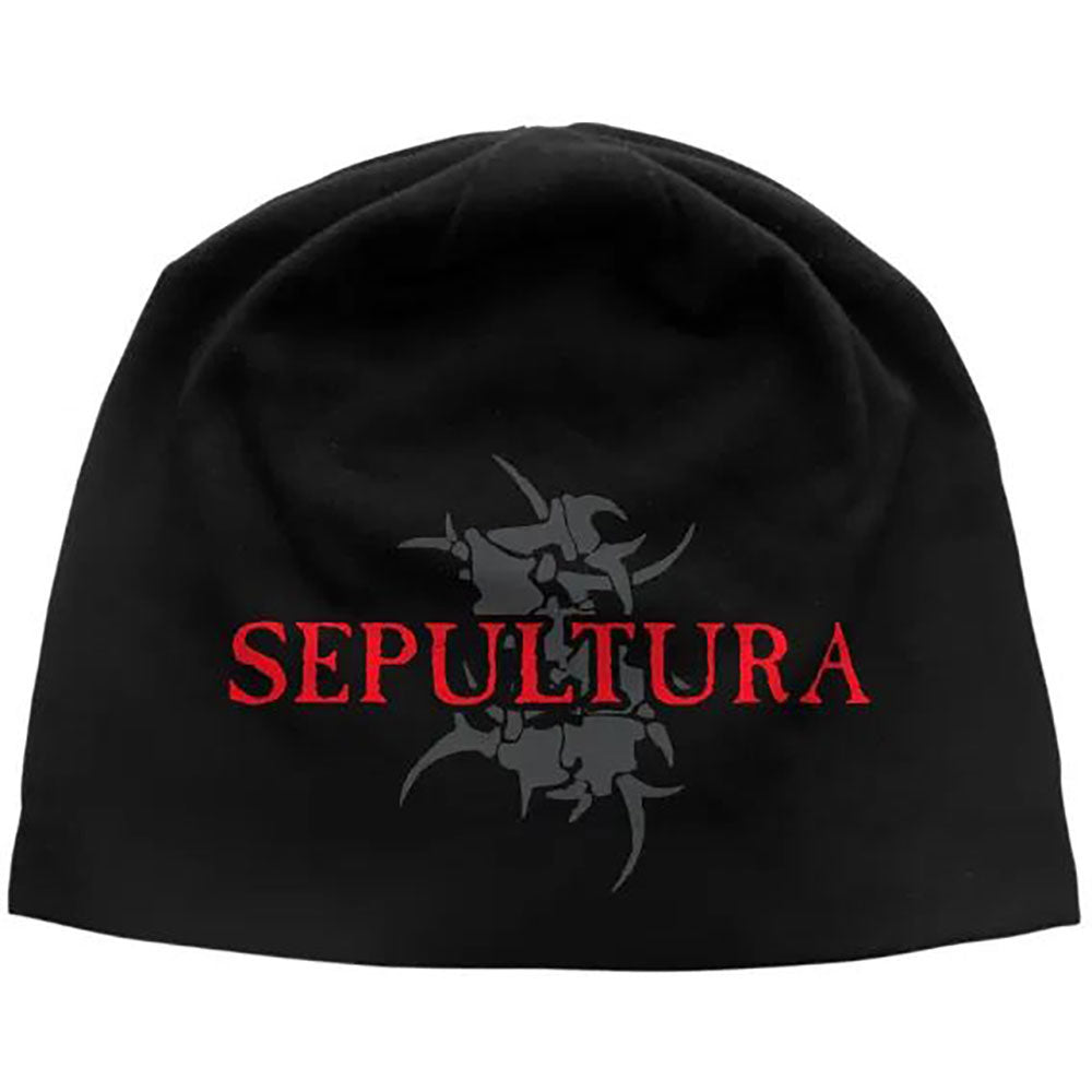 Sepultura Logo & Tribal S Jd Print Beanie Front