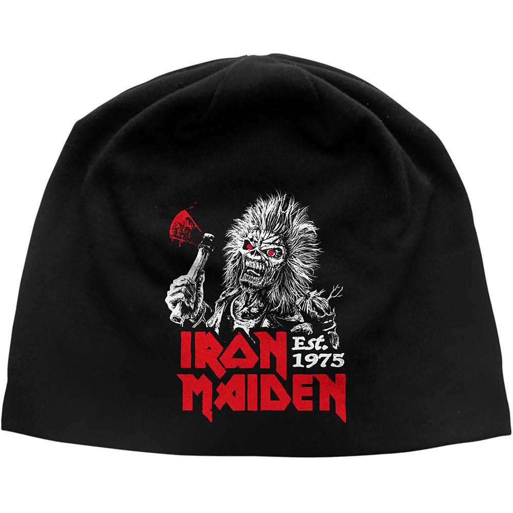 Iron Maiden Run For Your Lives Jd Print Beanie Front