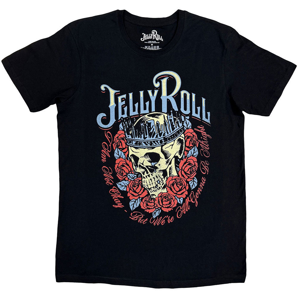 Jelly Roll Skull Rose T-shirt Front
