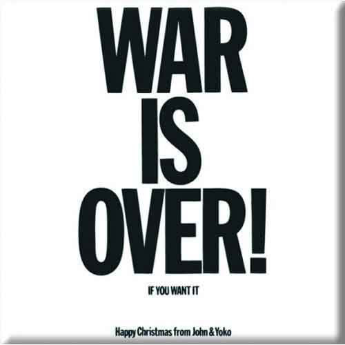 John Lennon War Is Over Magnet Front
