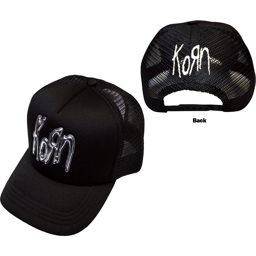 Korn Sonic Silver Logo Trucker Cap Front