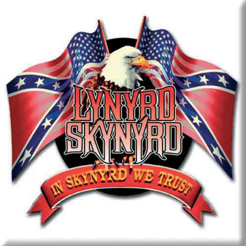 Lynyrd Skynyrd Eagle & Flags Magnet Front