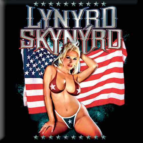 Lynyrd Skynyrd American Flag Magnet Front