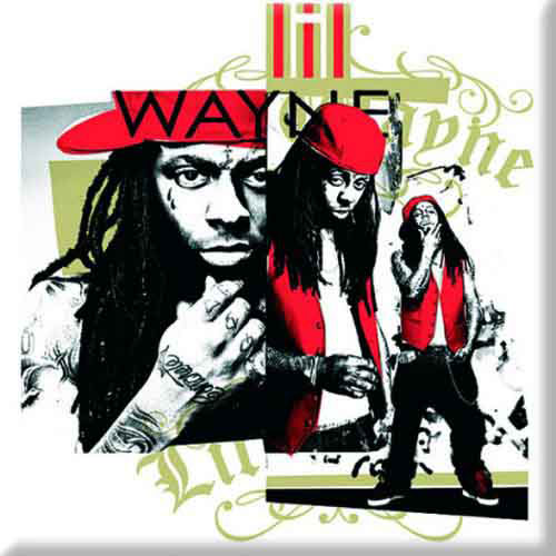 Lil Wayne Red Cap Montage Magnet Front