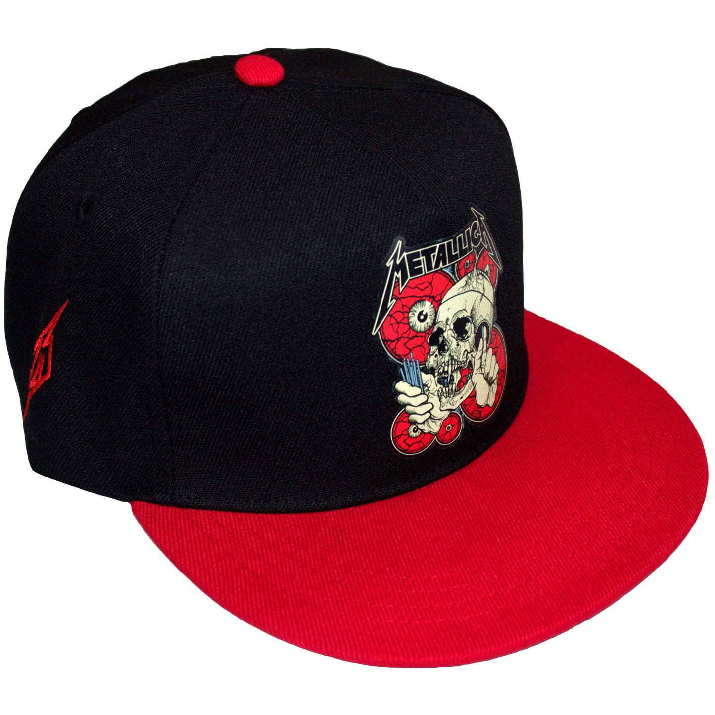 Metallica The Shortest Straw Red Eyes Baseball Cap Front