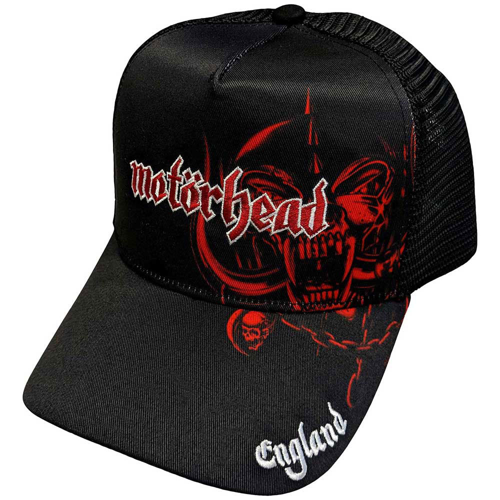 Motorhead England Red Warpig Trucker Cap Front