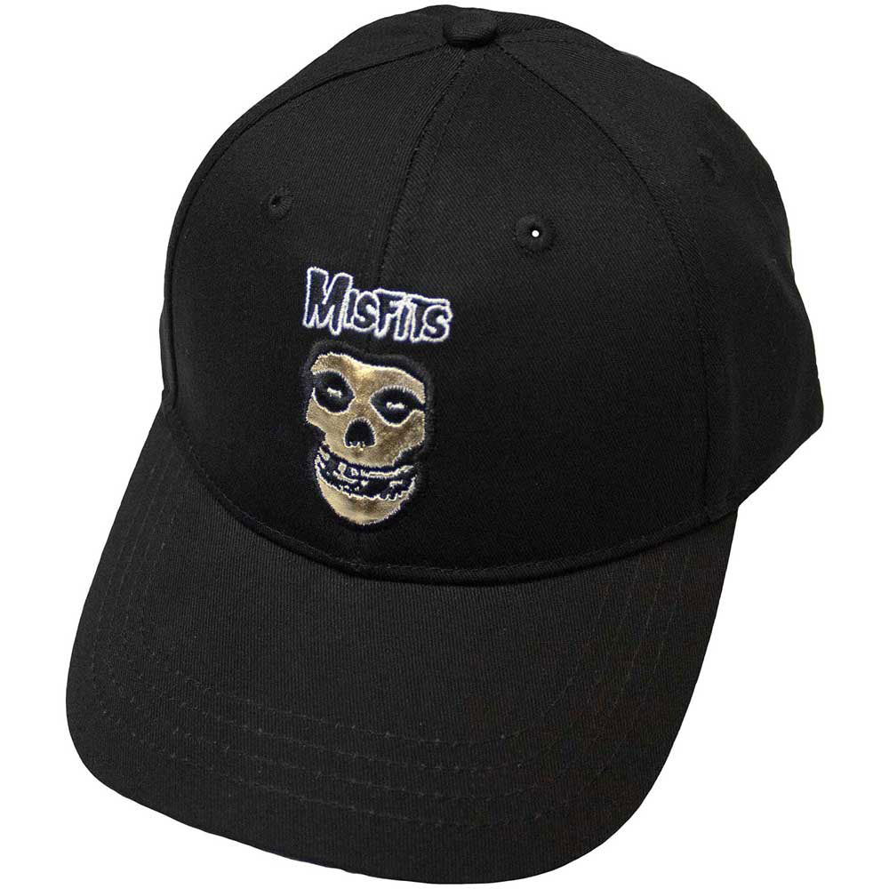 Misfits Logo & Gold Fiend Baseball Cap Front
