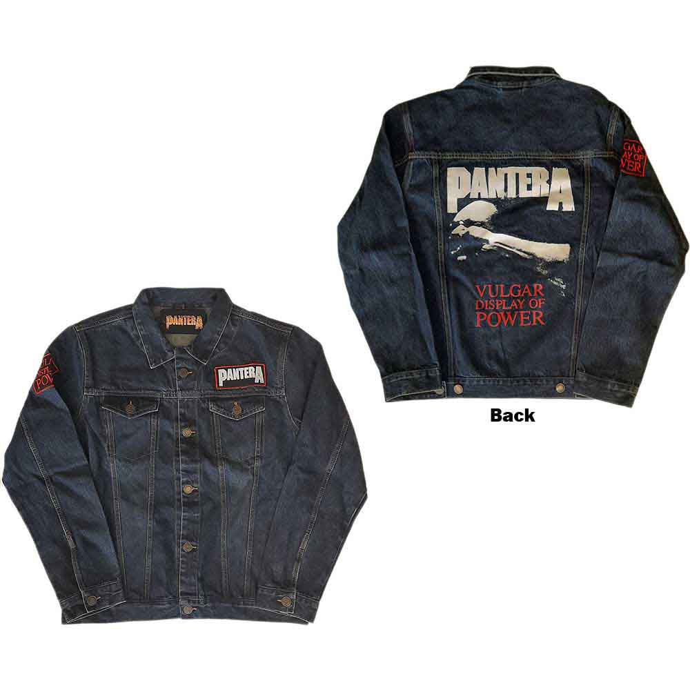 Pantera Vulgar Display Of Power Denim Jacket Front