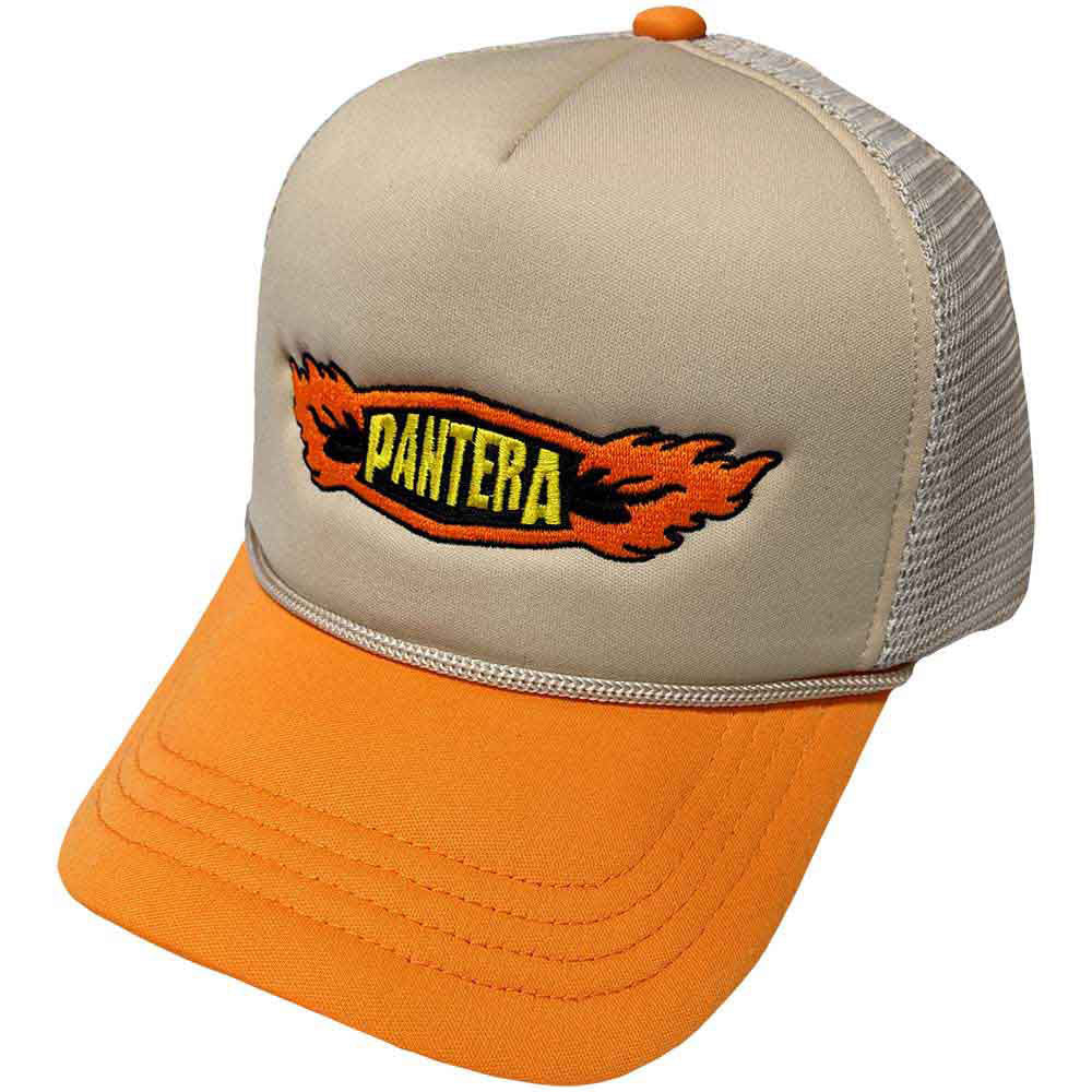 Pantera Flames Logo Trucker Cap Front