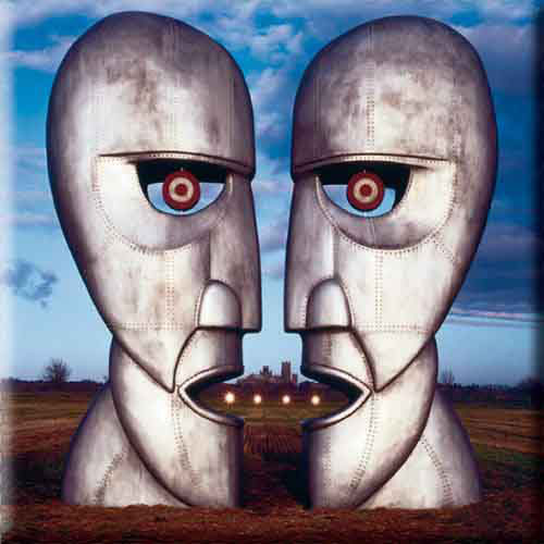 Pink Floyd The Division Bell Metal Heads Magnet Front