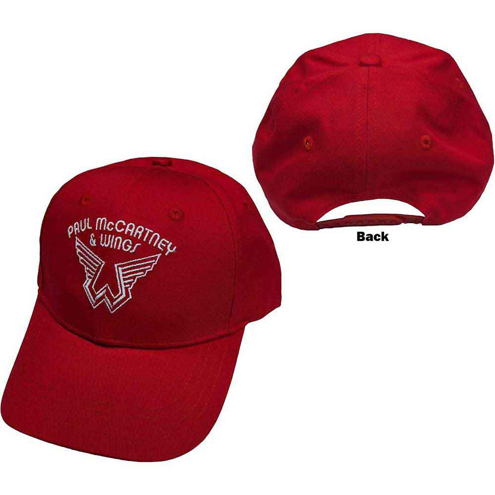 Paul Mccartney Wings Logo Baseball Cap Front