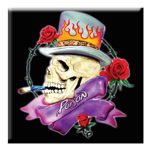 Poison Skull Magnet Front