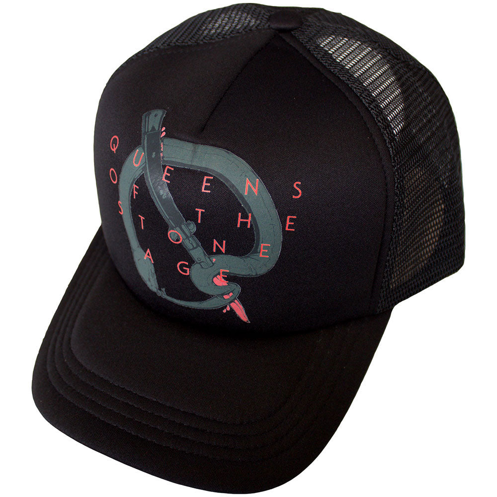 Queens Of The Stone Age Q Emblem Trucker Cap Front