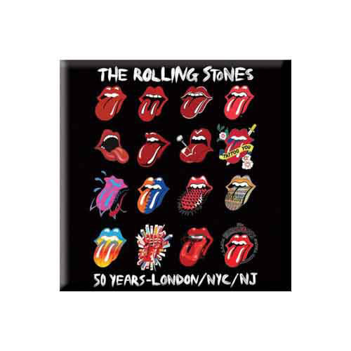 Rolling Stones Tongue Evolution Magnet Front