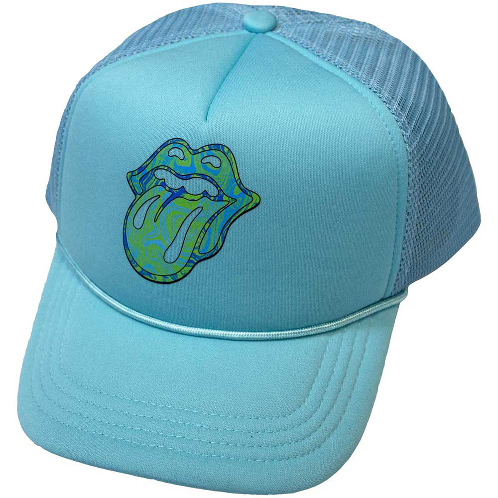 Rolling Stones Psychedelic Tongue Trucker Cap Front