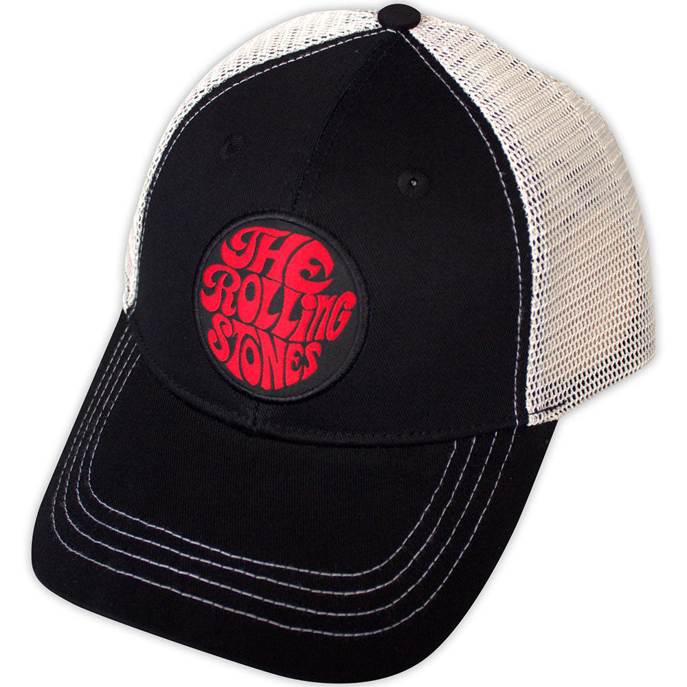 Rolling Stones 70s Logo Emblem Trucker Cap Front