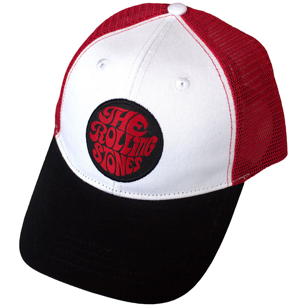 Rolling Stones 70s Logo Emblem Trucker Cap Front
