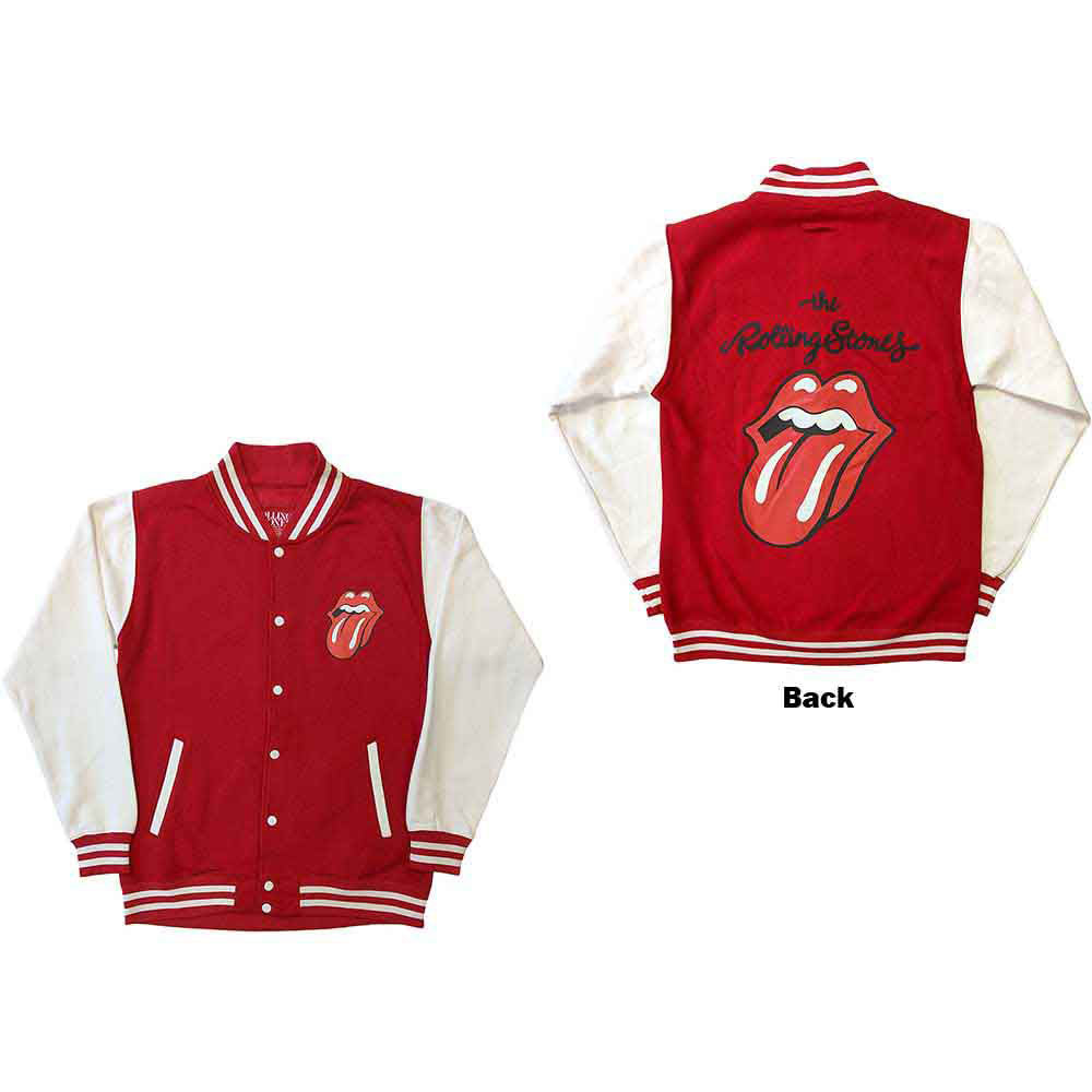 Rolling Stones Classic Tongue Varsity Jacket Front