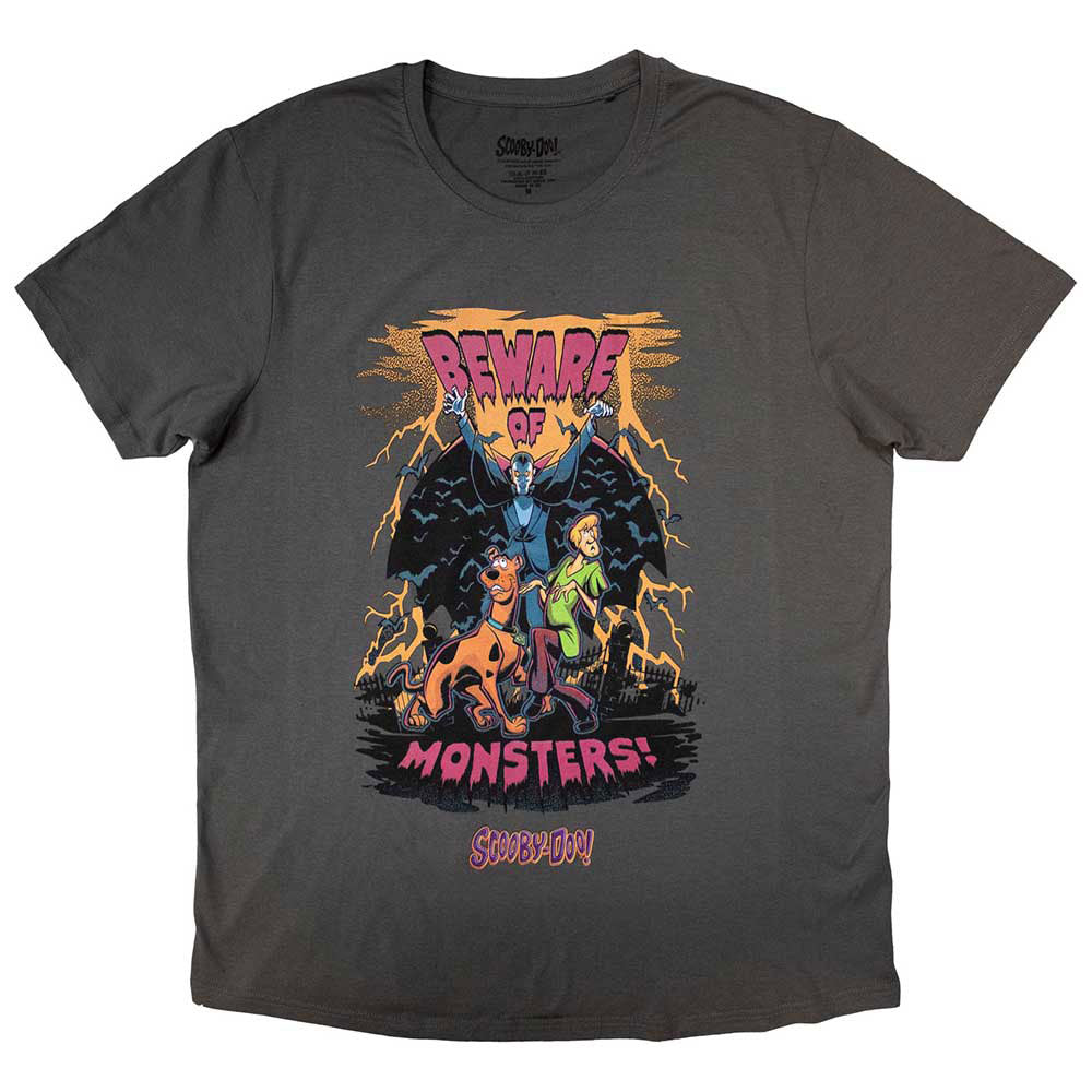 Scooby Doo Beware Of Monsters T-shirt Front