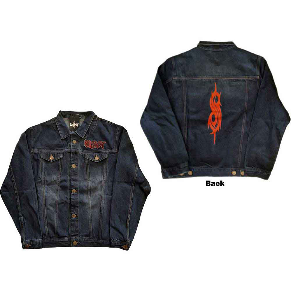 Slipknot Tribal Logo Denim Jacket Front