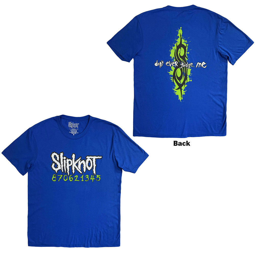 Slipknot Don't Ever Judge Me Neon T-shirt Front