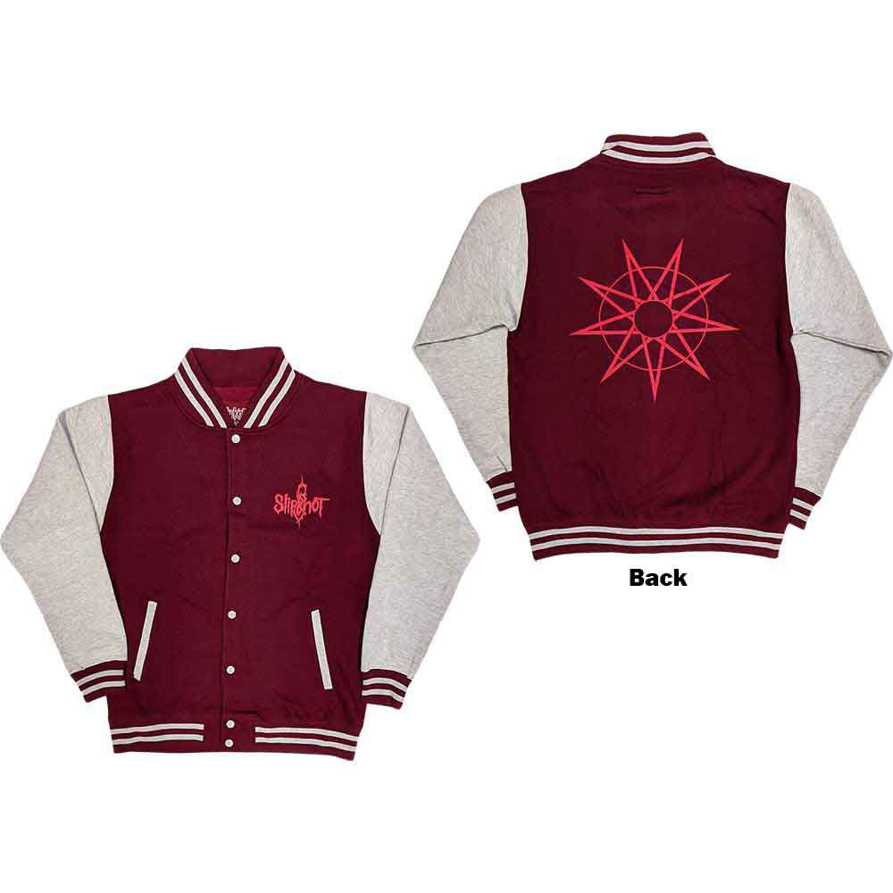 Slipknot 9 Point Star Varsity Jacket Front