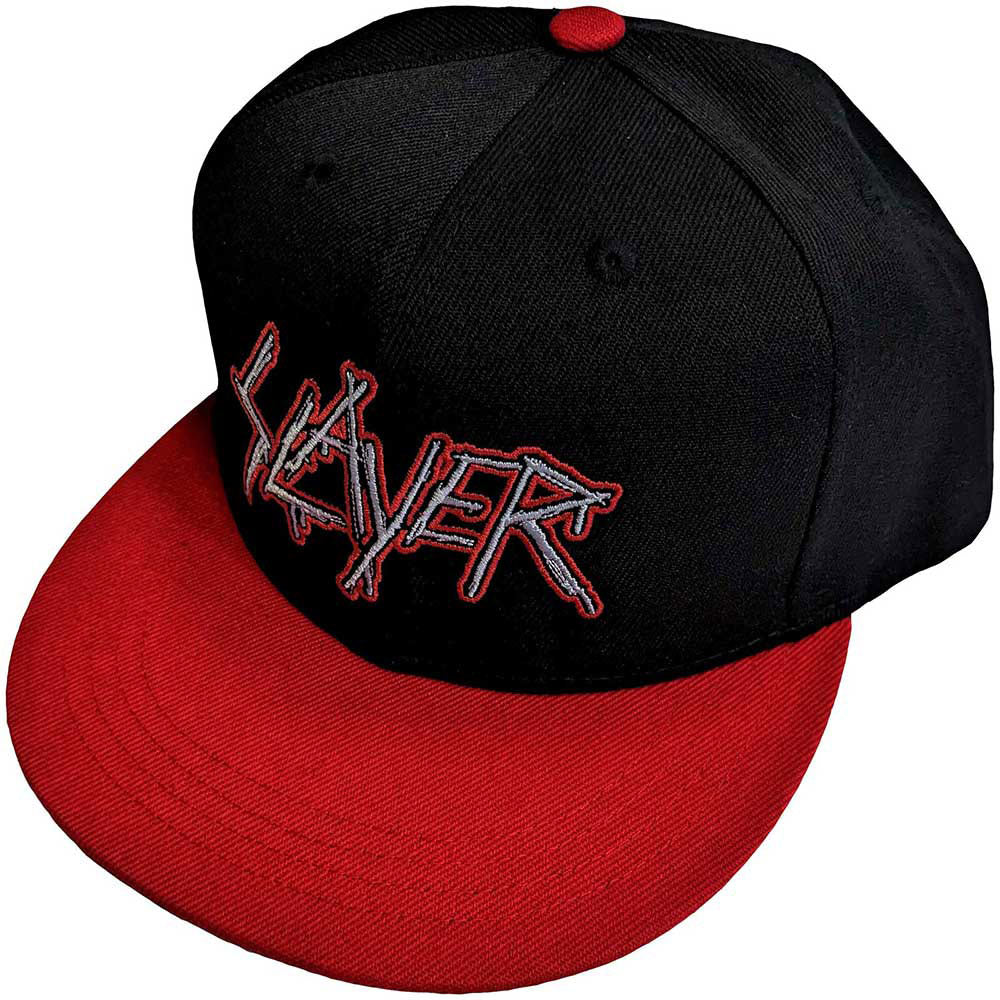Slayer Dripping Logo Outline Baseball Cap Front