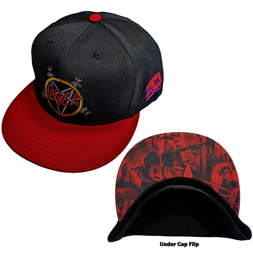 Slayer Hell Awaits Baseball Cap Front