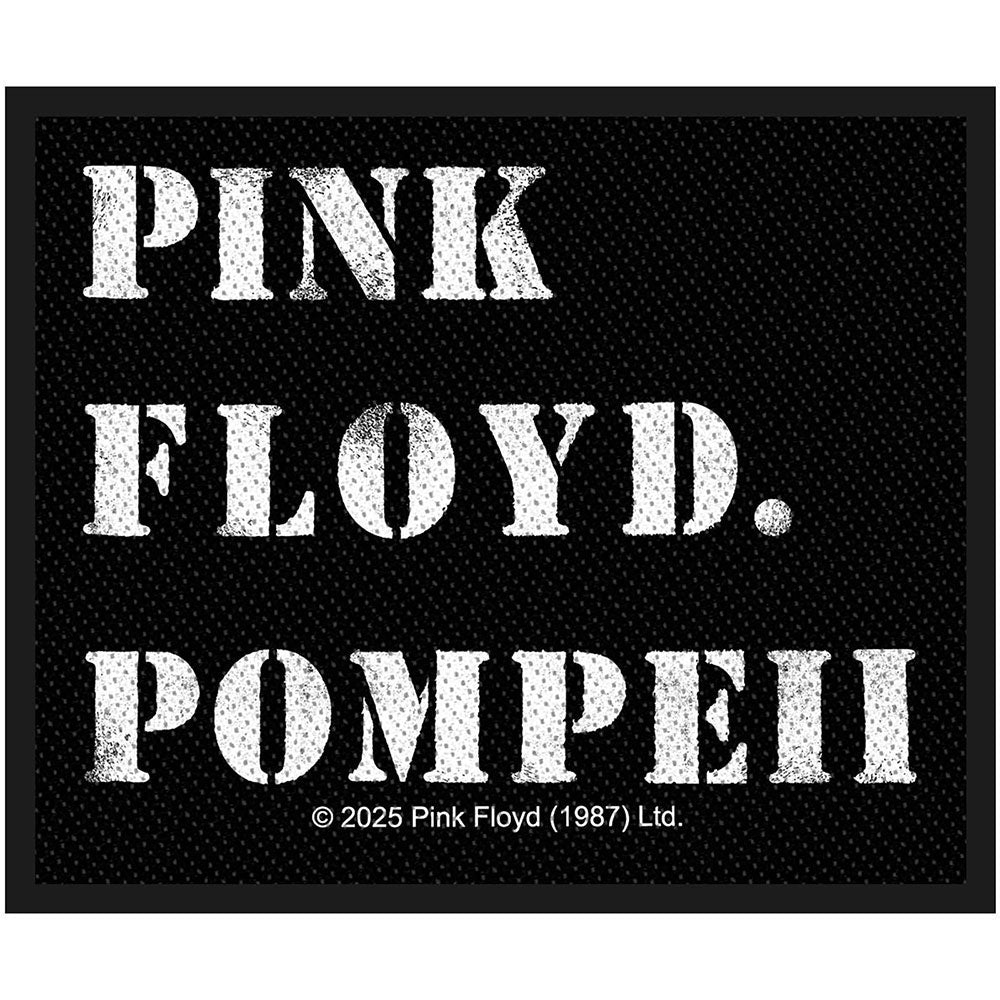Pink Floyd Stencil Logo Woven Patch Front