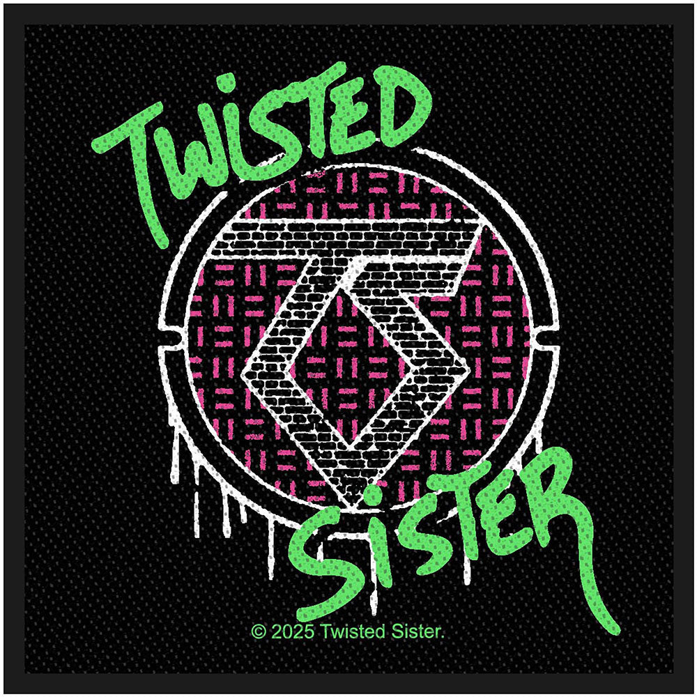 Twisted Sister Spray Logo Woven Patch Front