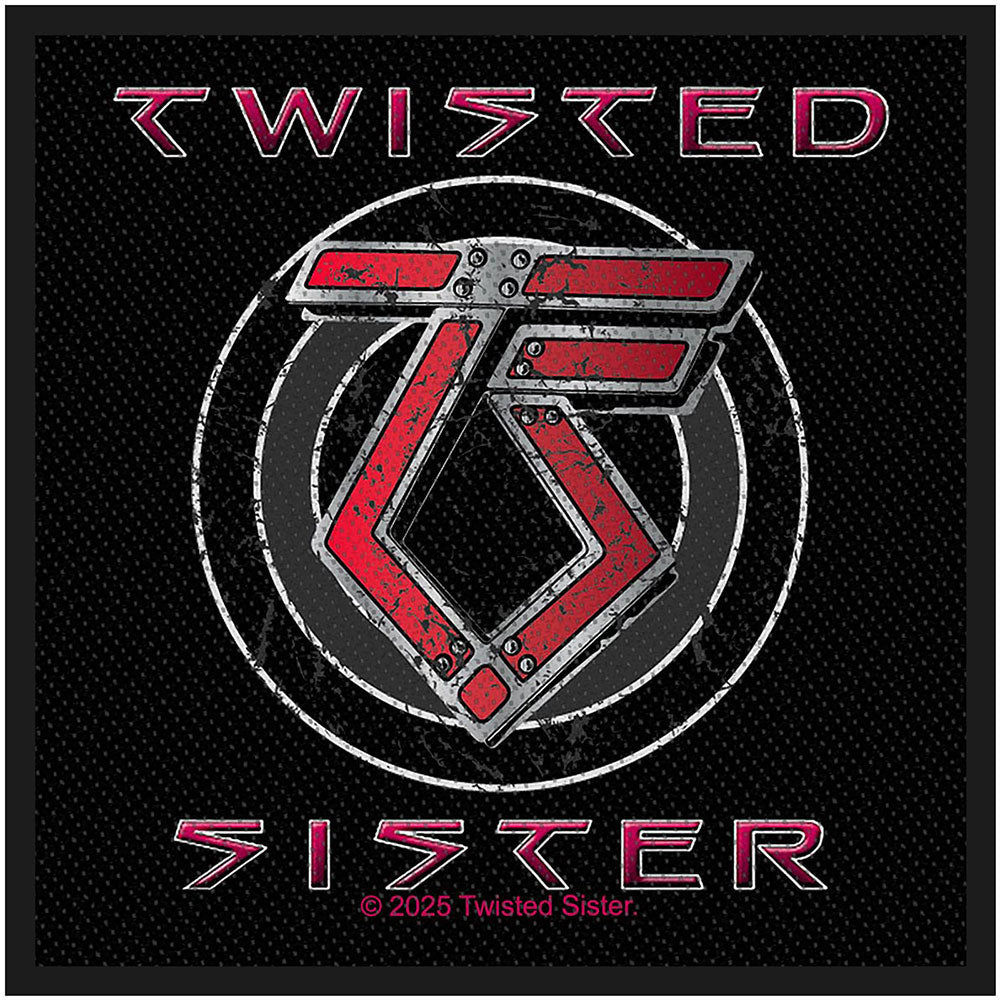 Twisted Sister Ts Logo Woven Patch Front