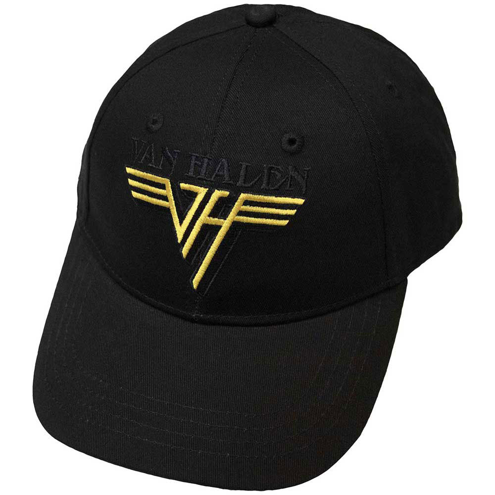 Van Halen Text & Yellow Logo Baseball Cap Front