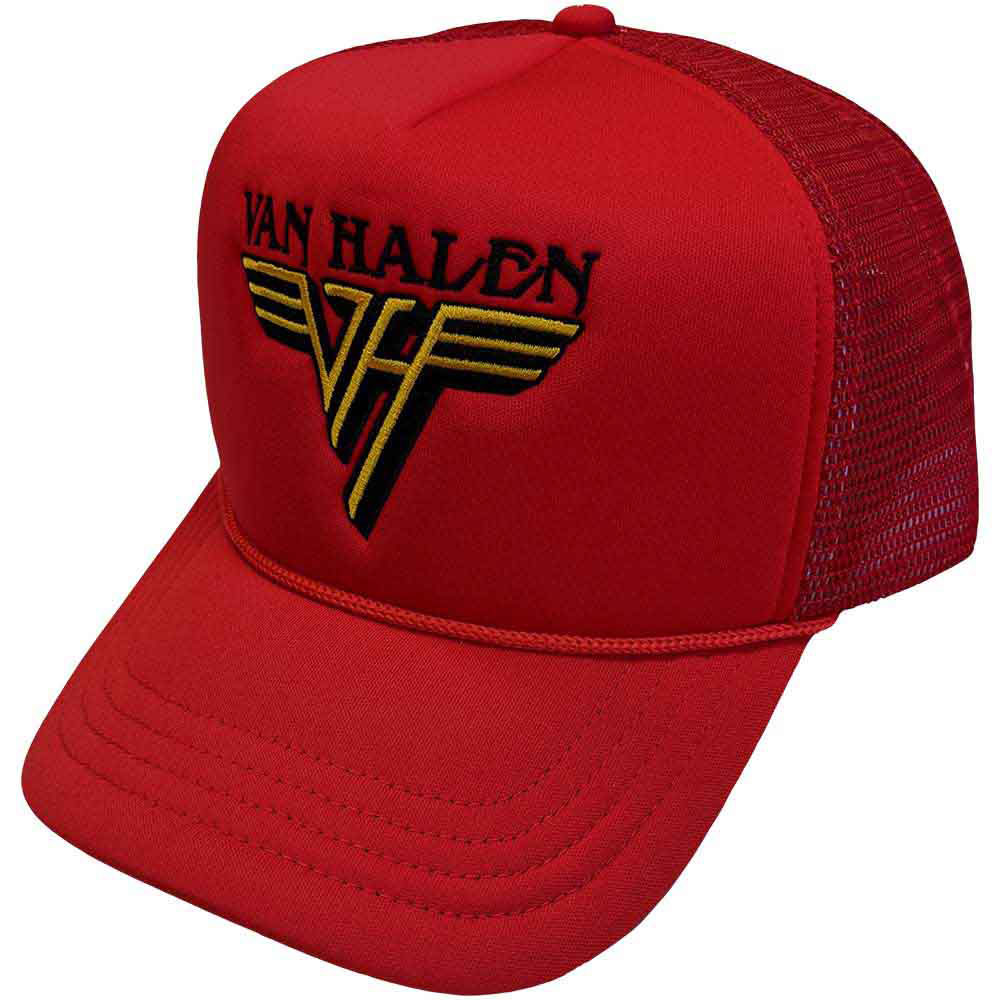 Van Halen Text & Yellow Logo Trucker Cap Front