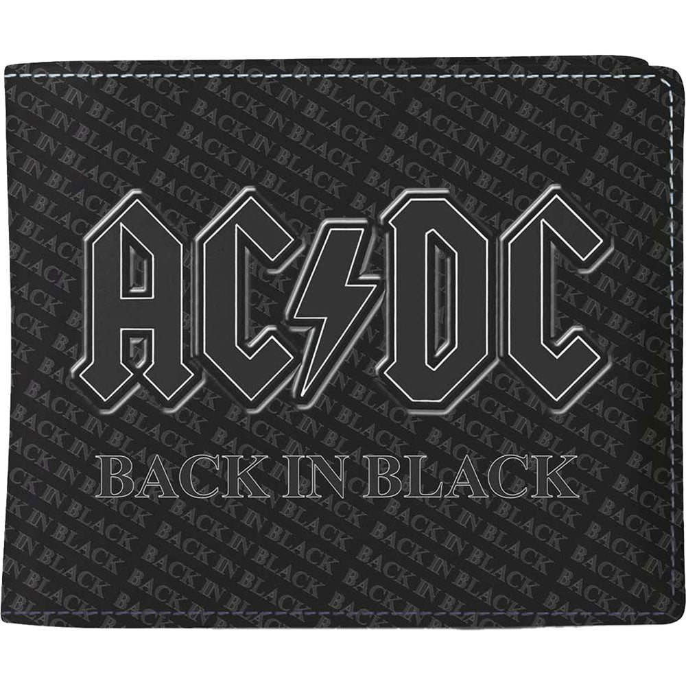 AC/DC Back In Black Wallet Front