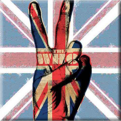Who Peace Fingers Magnet Front