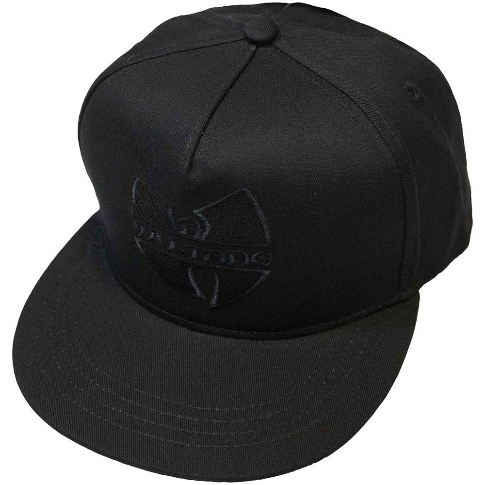 Wu Tang Clan Black Logo Baseball Cap Front