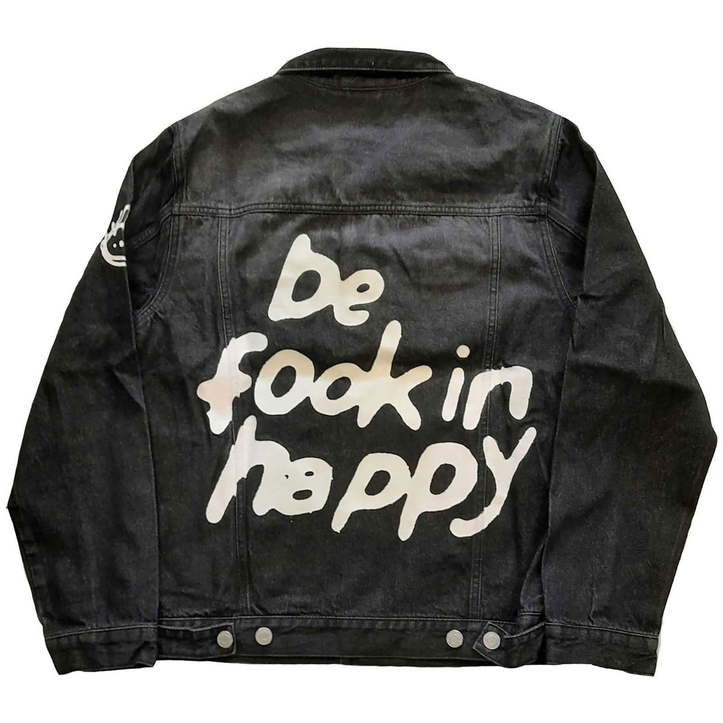Yungblud Be Fooking Happy Denim Jacket Back