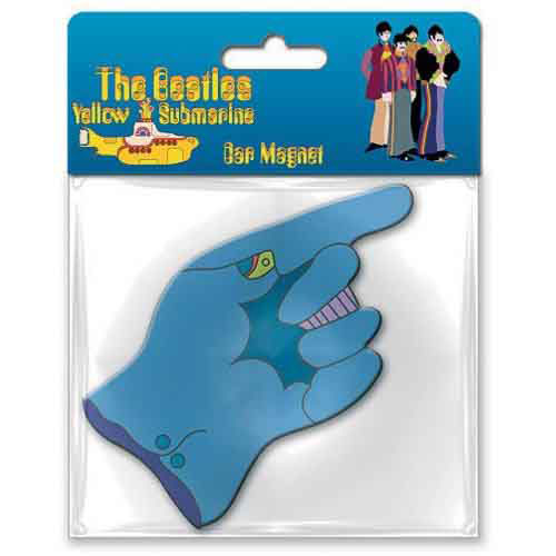 Beatles Yellow Submarine Flying Glove Magnet Front
