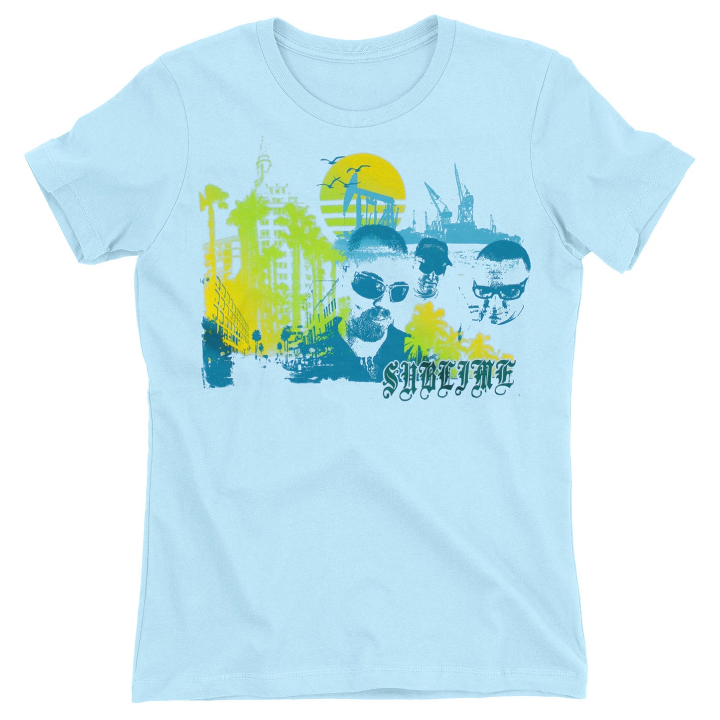 Sublime Blue Band Photo Junior Top Front