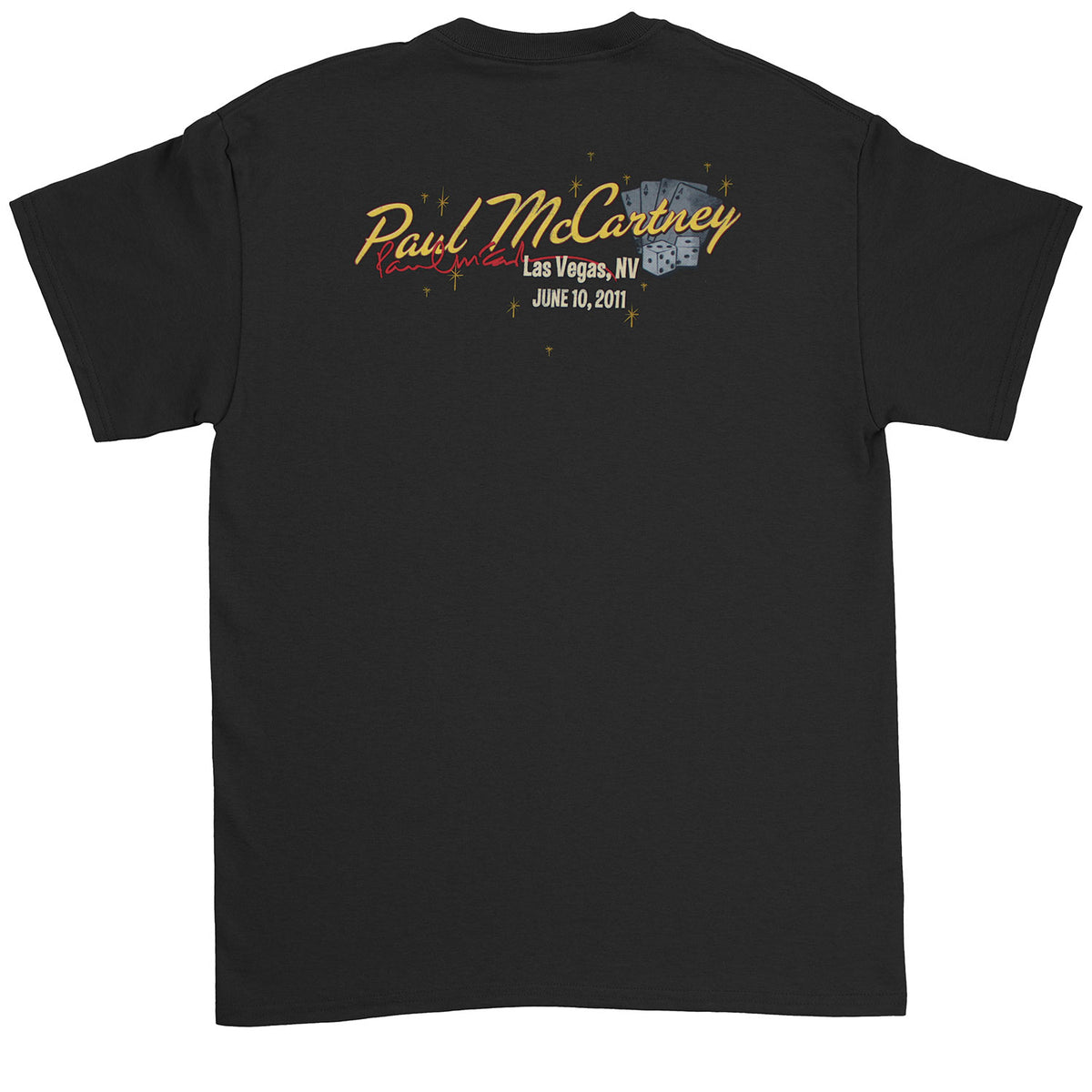 Paul Mccartney MACCA Las Vegas, NV June 10, 2011 T-shirt Back