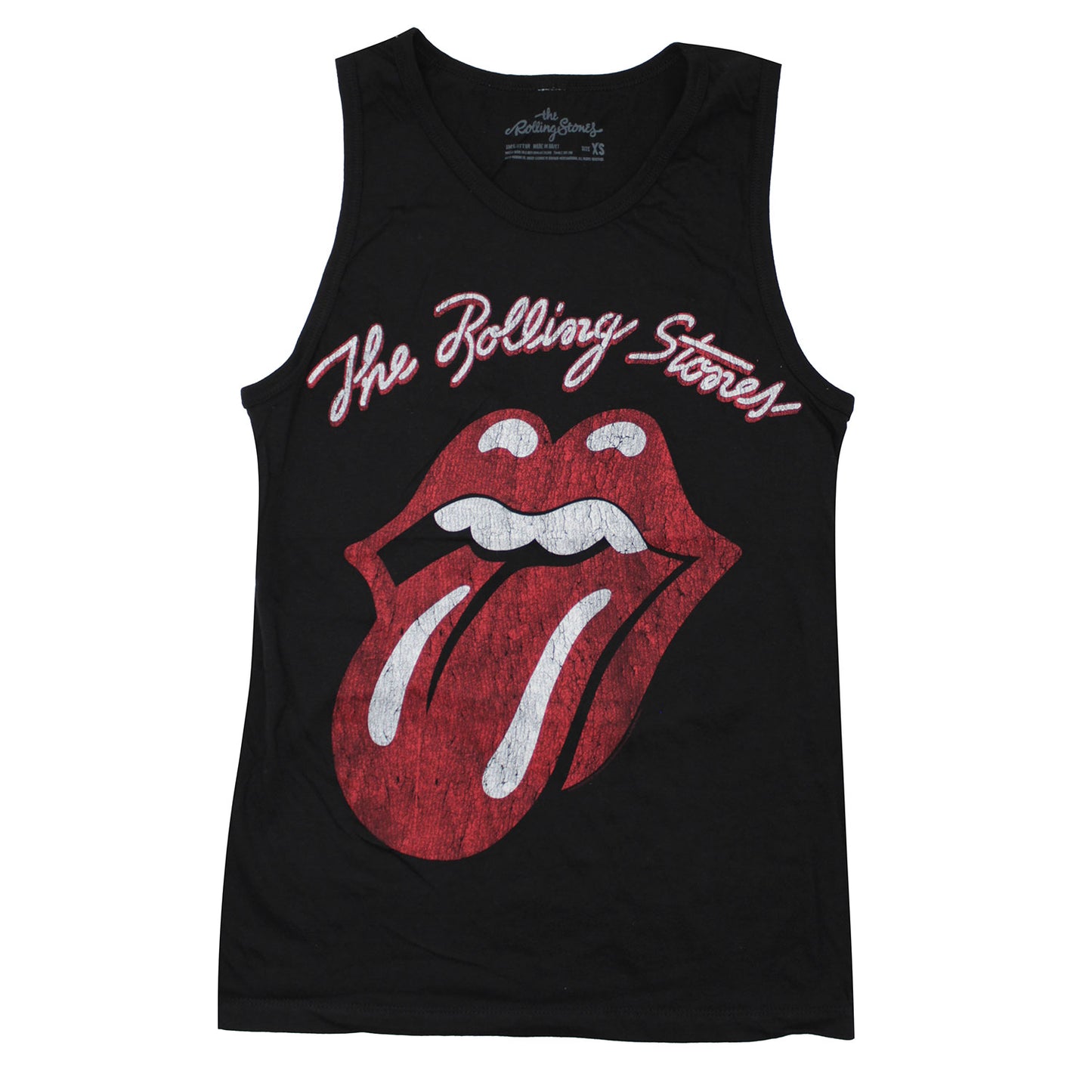 Rolling Stones Classic Tongue Muscle Tank Womens Tank Front