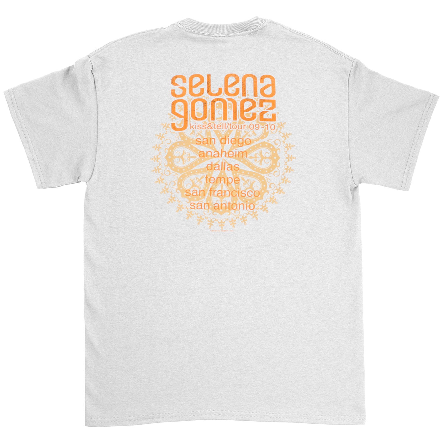 Selena Gomez kiss&tell/tour 09-10 T-shirt