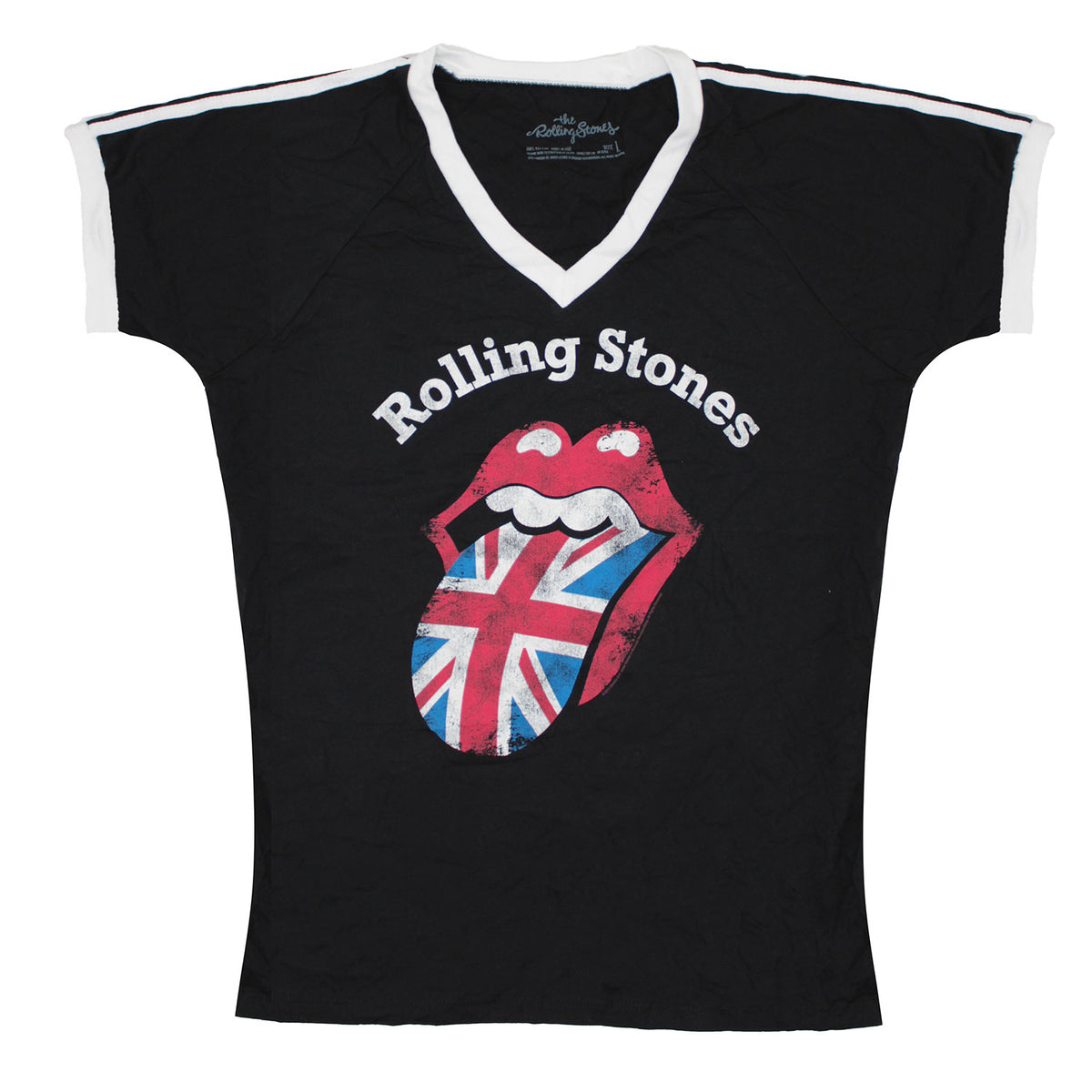 Rolling Stones Union Jack Tongue Junior Top Front