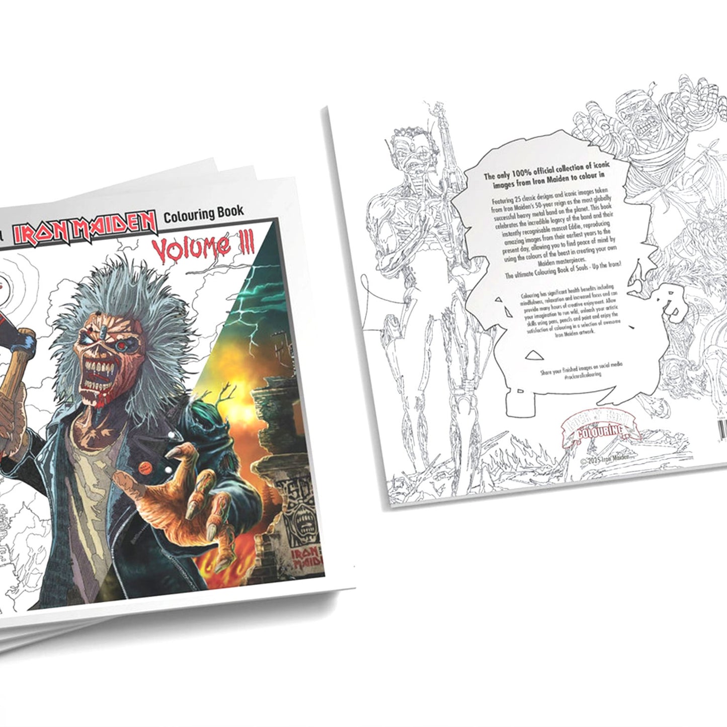The Official Iron Maiden Colouring Book Volume III Coloring Book Back
