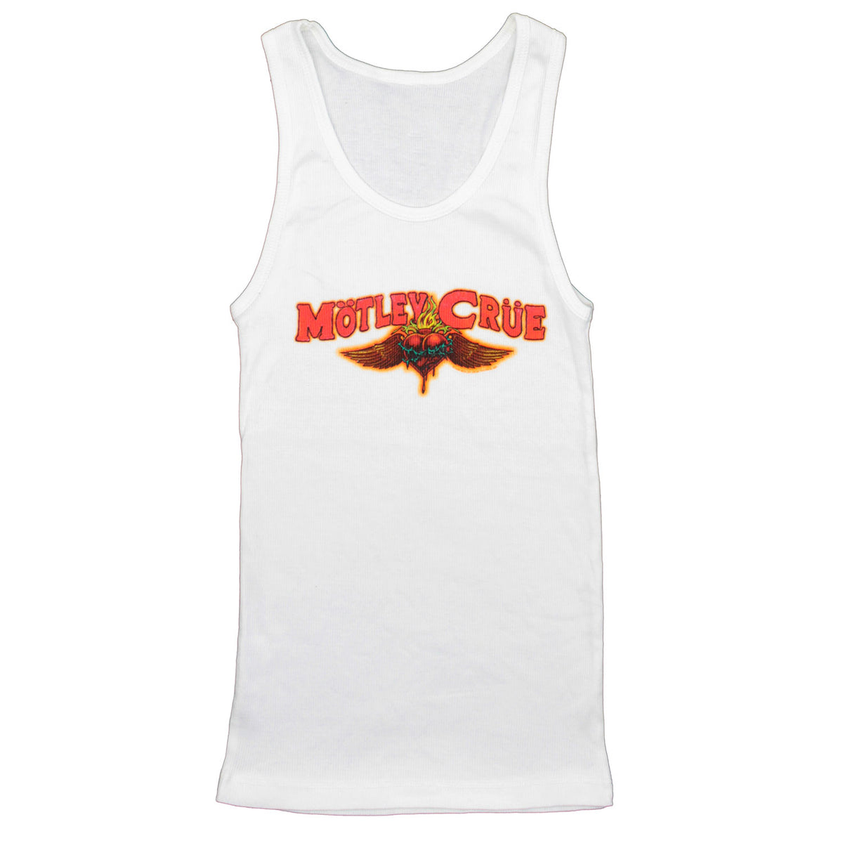 Motley Crue Winged Sacred Heart Logo Junior Top Front